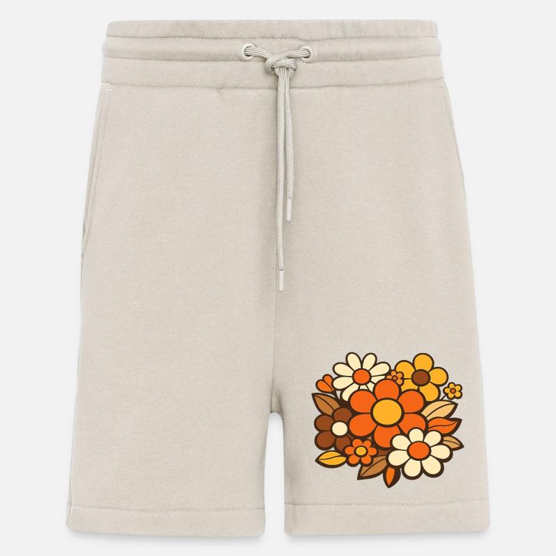 Retro-Blumenstrauß - Shorts - made by SPREAD - WARM CLAY