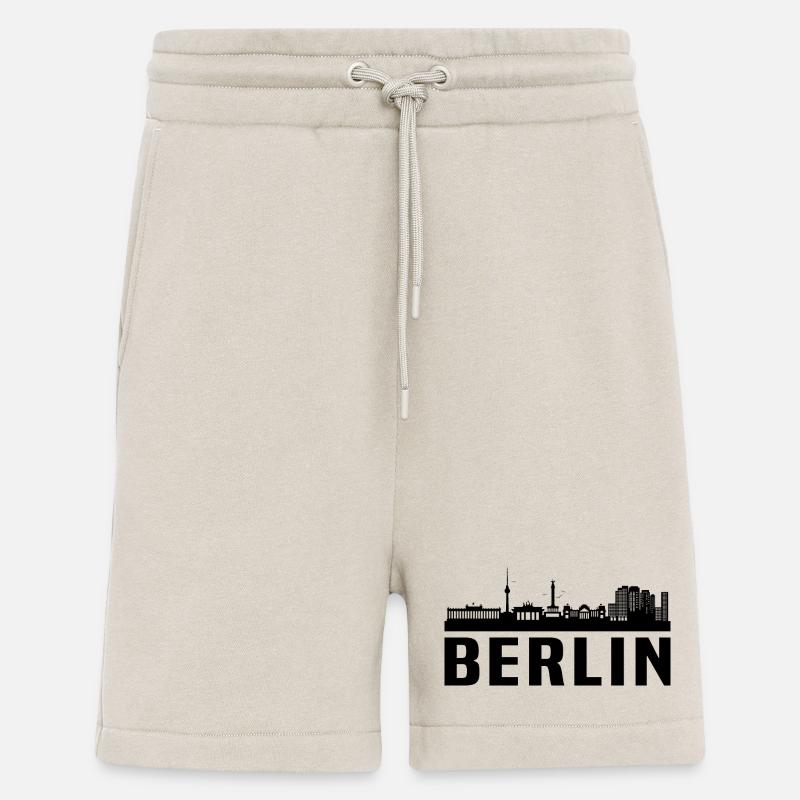 Berlin skyline berlin - Short bio décontracté fabriqué en UE - WARM CLAY