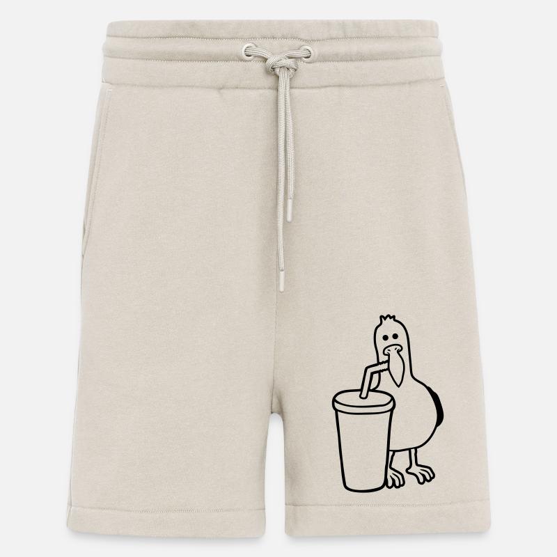Cola drink Seagull drinks - Shorts - made by SPREAD - WARM CLAY