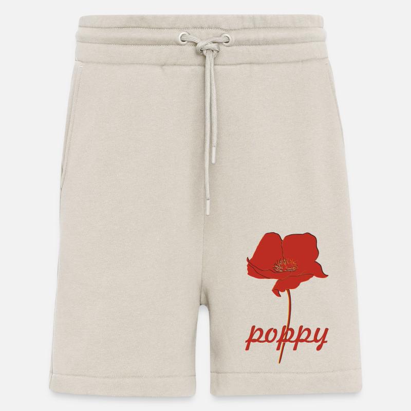 mohnblume poppy - Shorts - made by SPREAD - WARM CLAY