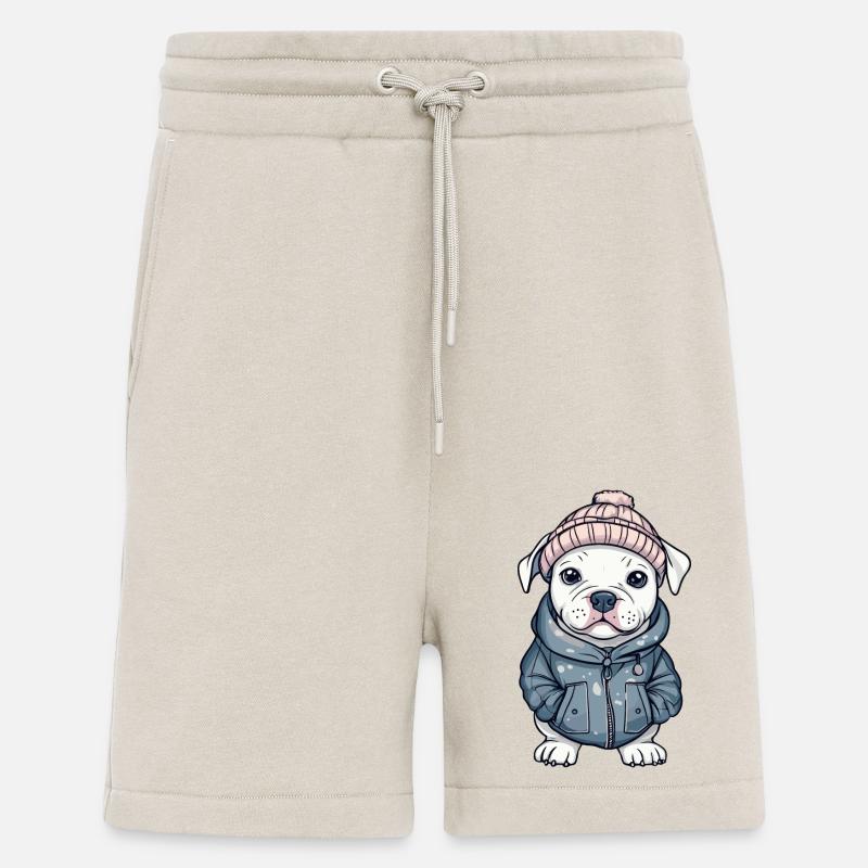 Pit Terrier Chien Élégant - Short bio décontracté fabriqué en UE - WARM CLAY