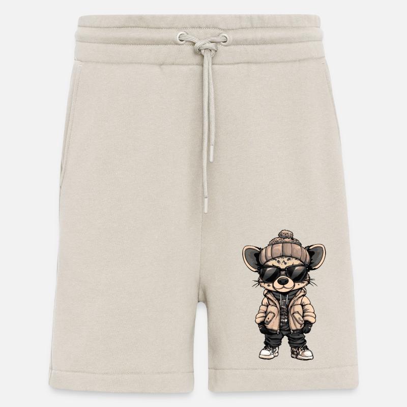 Hyena Cool Comic - Shorts - made by SPREAD - WARM CLAY