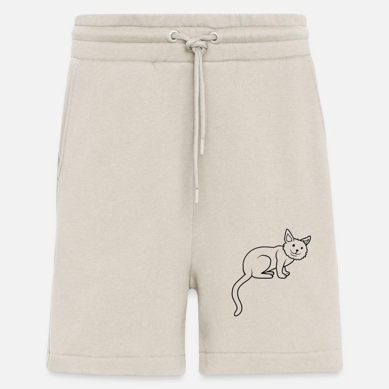 Süße liebe Katze sitzt - Shorts - made by SPREAD - WARM CLAY