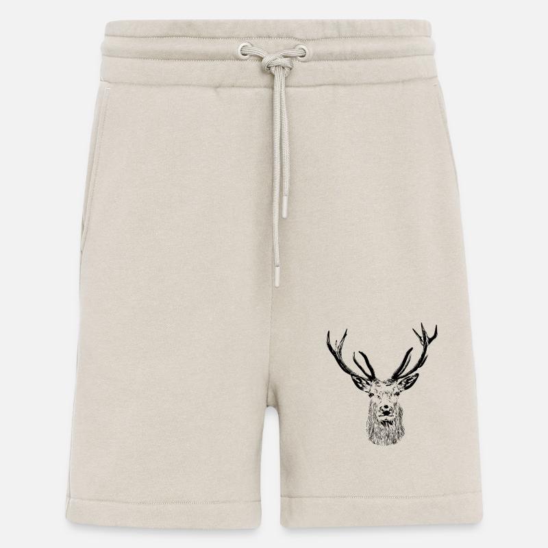 Cerf majestueux – sauvage et élégant - Short bio décontracté fabriqué en UE - WARM CLAY