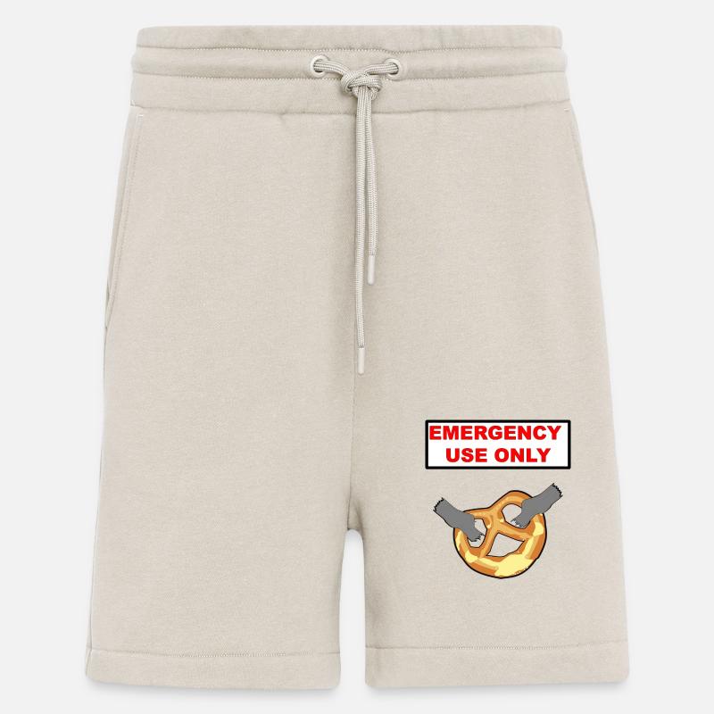 Bretzel Emergency use only - Short bio décontracté fabriqué en UE - WARM CLAY