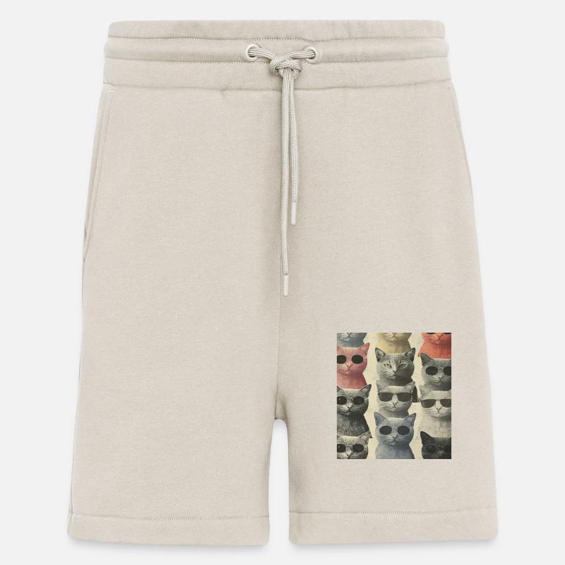 Katzen mit Brille - Shorts - made by SPREAD - WARM CLAY