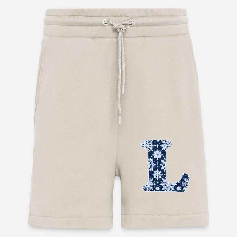 Buchstabe L Schneeflocken - Shorts - made by SPREAD - WARM CLAY