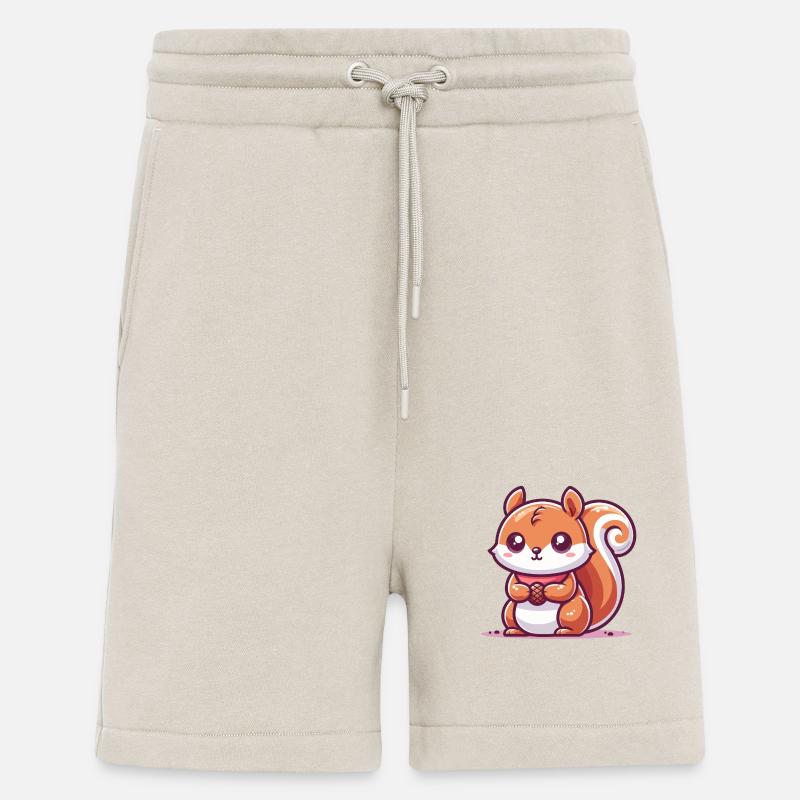 Squirrel with a seed - Shorts - made by SPREAD - WARM CLAY