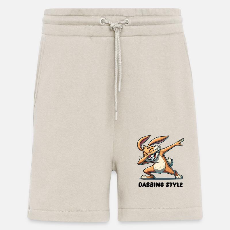 hase dabbing comic - Shorts - made by SPREAD - WARM CLAY