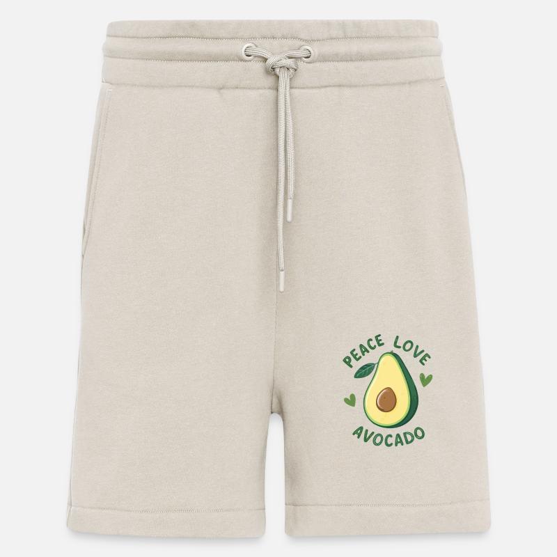 Frieden, Liebe und Avocado - Shorts - made by SPREAD - WARM CLAY