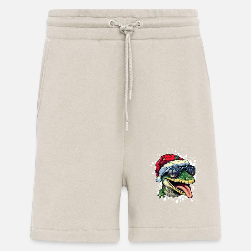 Lizard Christmas Funny - Shorts - made by SPREAD - WARM CLAY