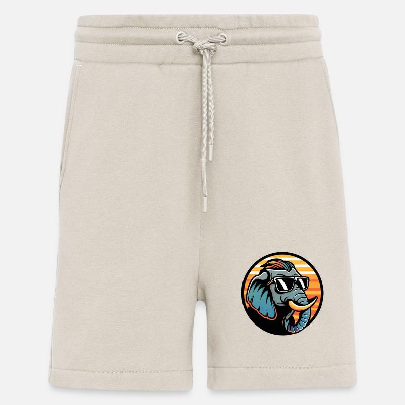 Elephant Comic Cool Summer - Shorts - made by SPREAD - WARM CLAY