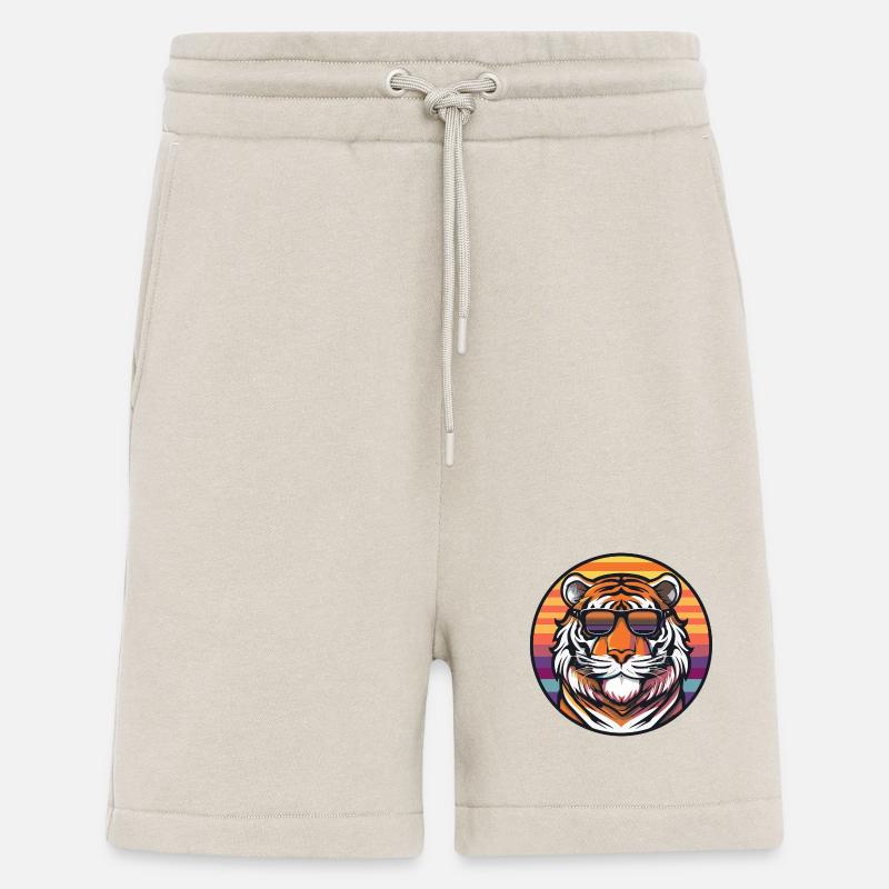 Tiger Comic Cool Summer - Shorts - made by SPREAD - WARM CLAY