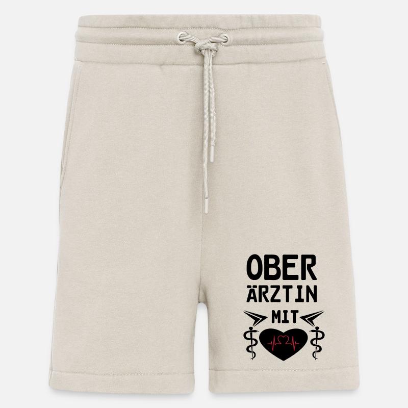 Oberärztin mit Herz Geschenk - Shorts - made by SPREAD - WARM CLAY