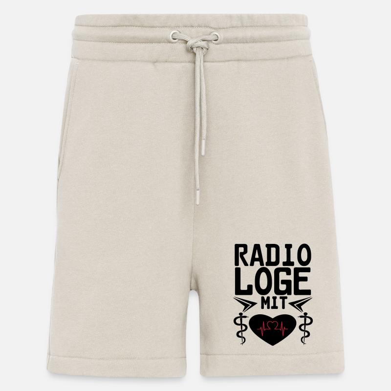 Radiologe mit Herz Geschenk - Shorts - made by SPREAD - WARM CLAY
