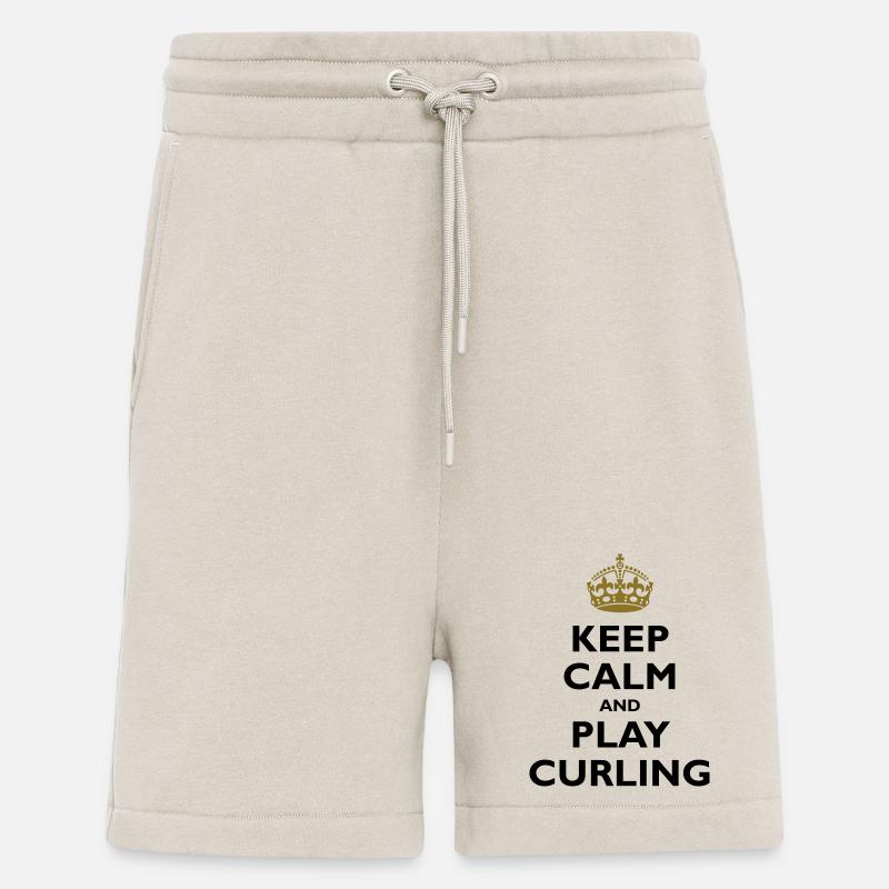 Keep calm and play curling - Shorts - made by SPREAD - WARM CLAY