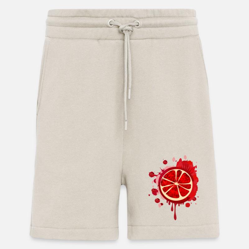 blutrotes Granatapfel Graffiti mit Kerne - Shorts - made by SPREAD - WARM CLAY