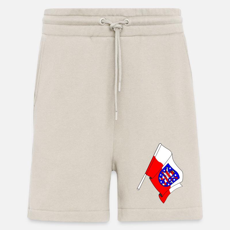 Drapeau de la Thuringe - Short bio décontracté fabriqué en UE - WARM CLAY