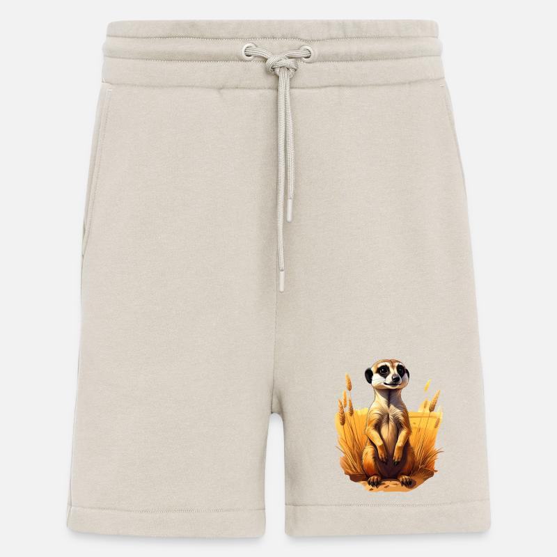 Ein Erdmännchen in der Savanne - Shorts - made by SPREAD - WARM CLAY