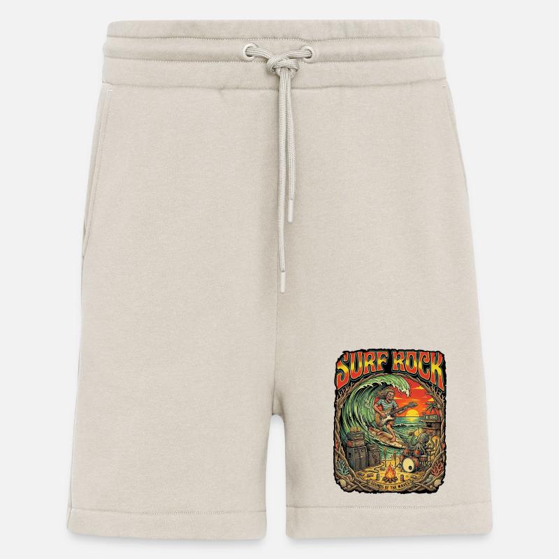 Fête de plage Surf Rock - Short bio décontracté fabriqué en UE - WARM CLAY