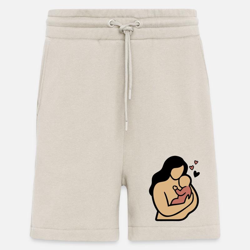 Mama Baby Umarmung Boho - Shorts - made by SPREAD - WARM CLAY
