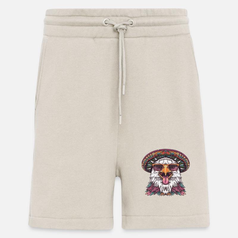 Eagle Comic Funny Sombrero - Shorts - made by SPREAD - WARM CLAY