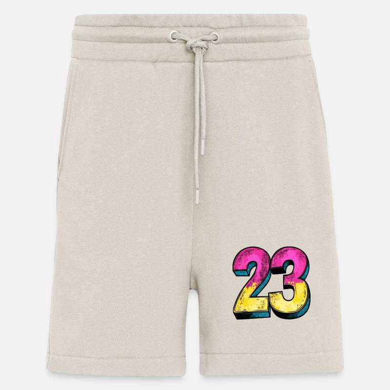 23 Zahl symbol - Shorts - made by SPREAD - WARM CLAY