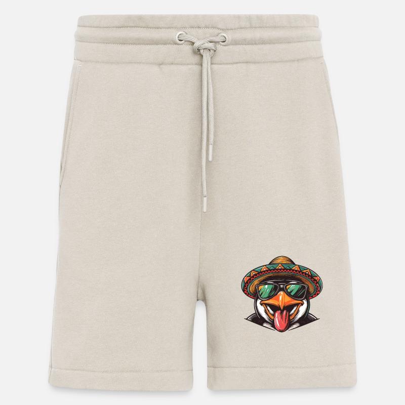 Pinguin Comic Lustig Sombrero - Shorts - made by SPREAD - WARM CLAY