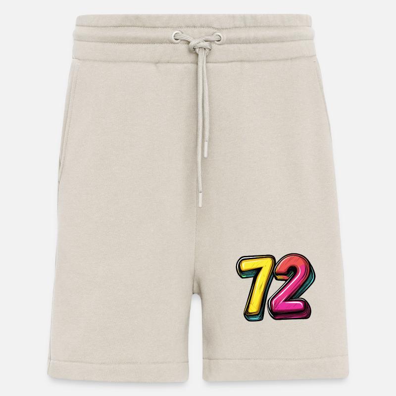 72 Zahl Symbol - Shorts - made by SPREAD - WARM CLAY