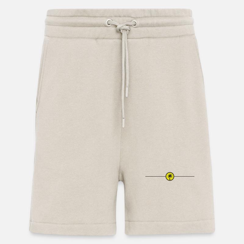 Palm tree line icon - Shorts - made by SPREAD - WARM CLAY