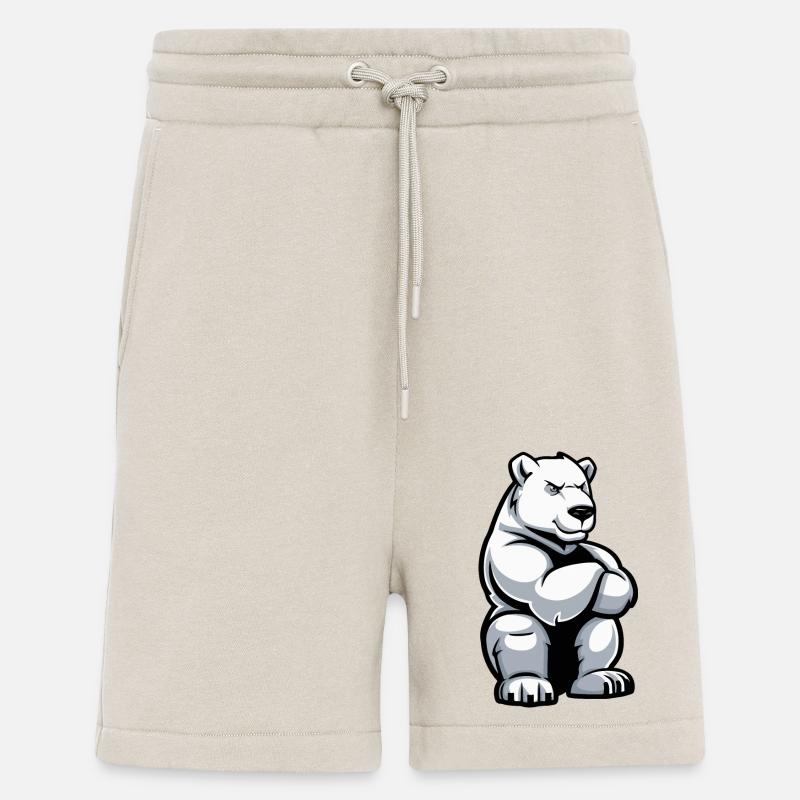 Polar Bear Comic - Shorts - made by SPREAD - WARM CLAY