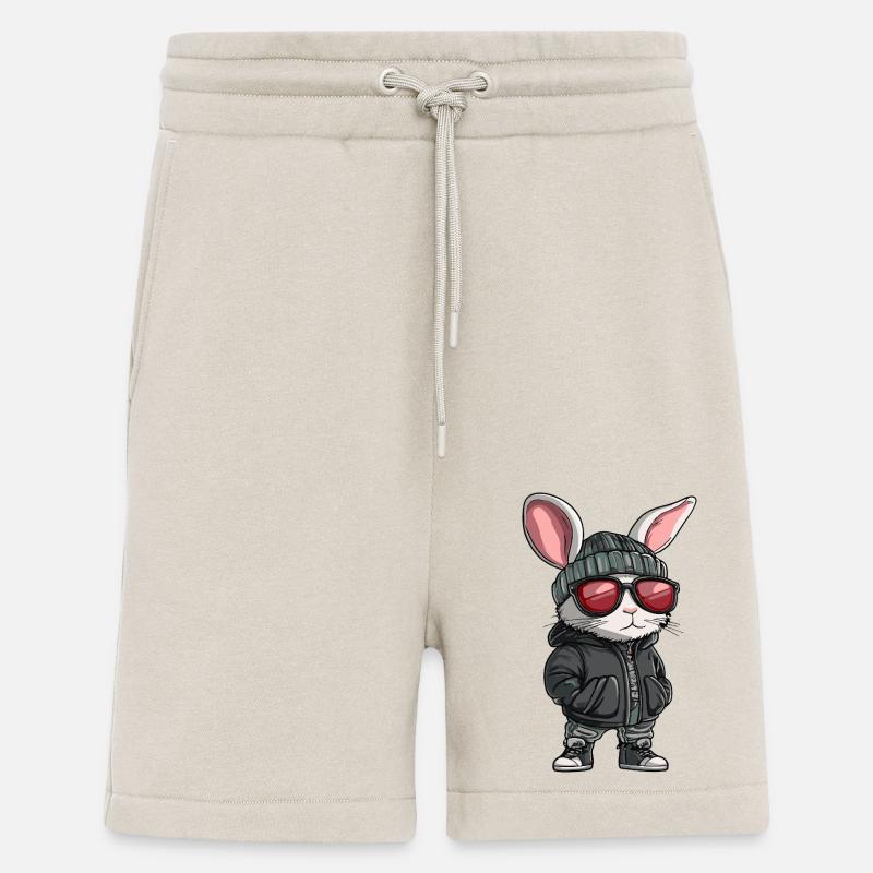 Bunny Cool Comic - Shorts - made by SPREAD - WARM CLAY