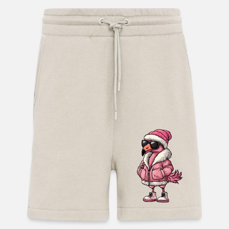 Flamingo Cool Comic - Shorts - made by SPREAD - WARM CLAY