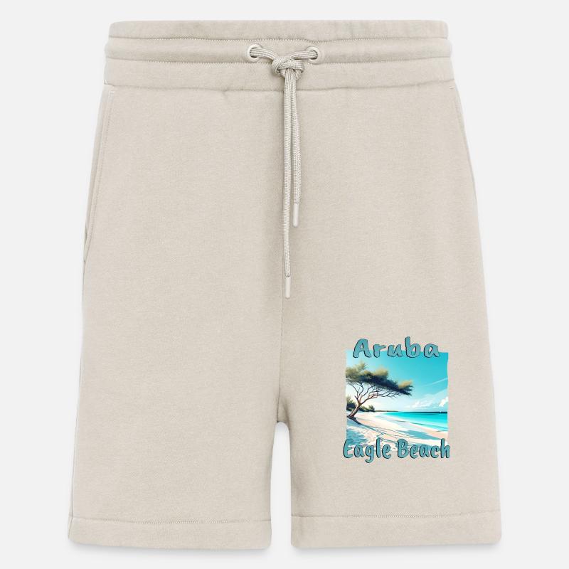 Aruba Urlaub Eagle Beach Design - Shorts - made by SPREAD - WARM CLAY