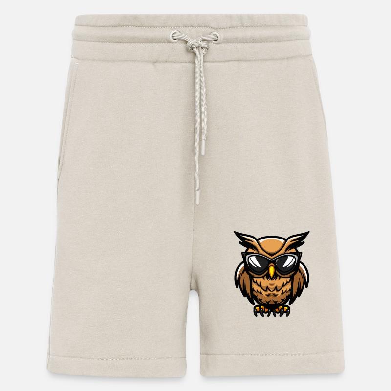 Eule Cool Comic - Shorts - made by SPREAD - WARM CLAY