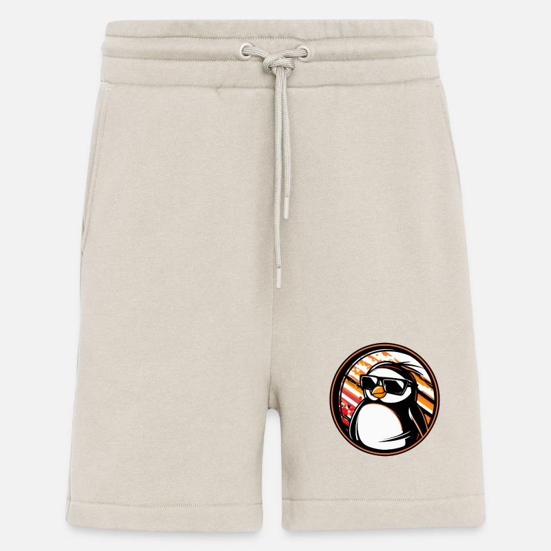 Penguin Comic Cool Summer - Shorts - made by SPREAD - WARM CLAY