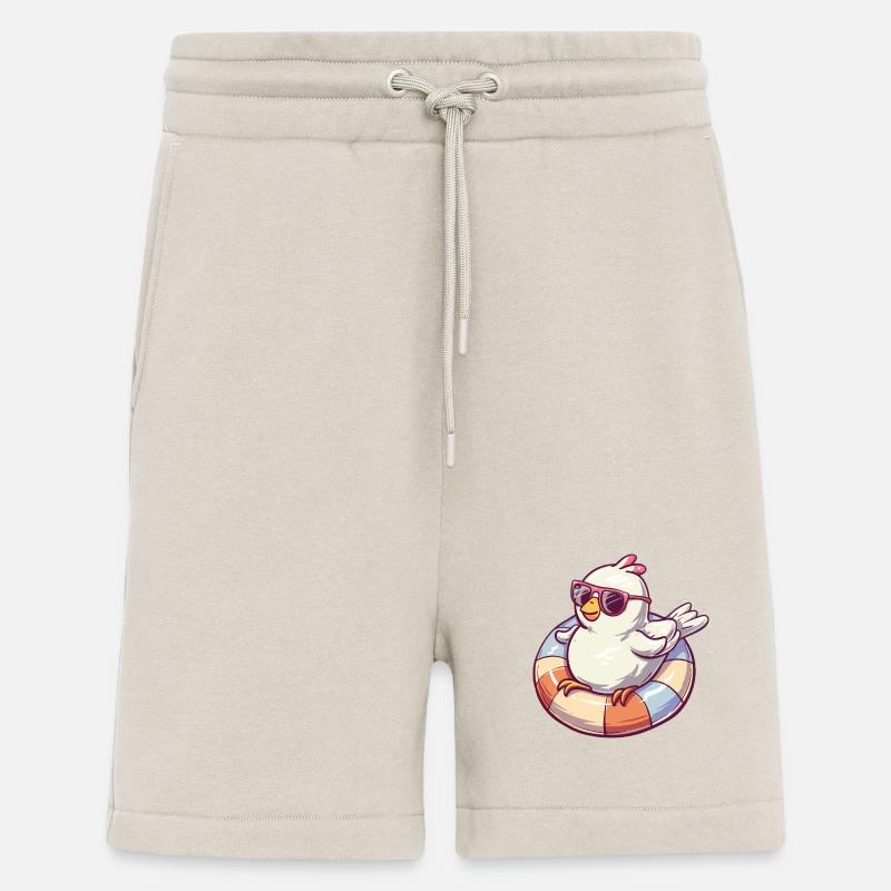 Dove Bird Comic Cool - Shorts - made by SPREAD - WARM CLAY