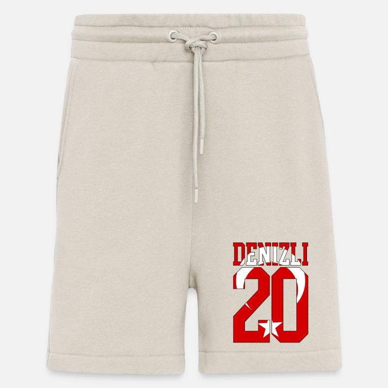 Denizli 20 Drapeau turc - Short bio décontracté fabriqué en UE - WARM CLAY