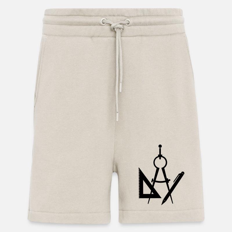 Logo de passeur d’architecte d’outils - Short bio décontracté fabriqué en UE - WARM CLAY