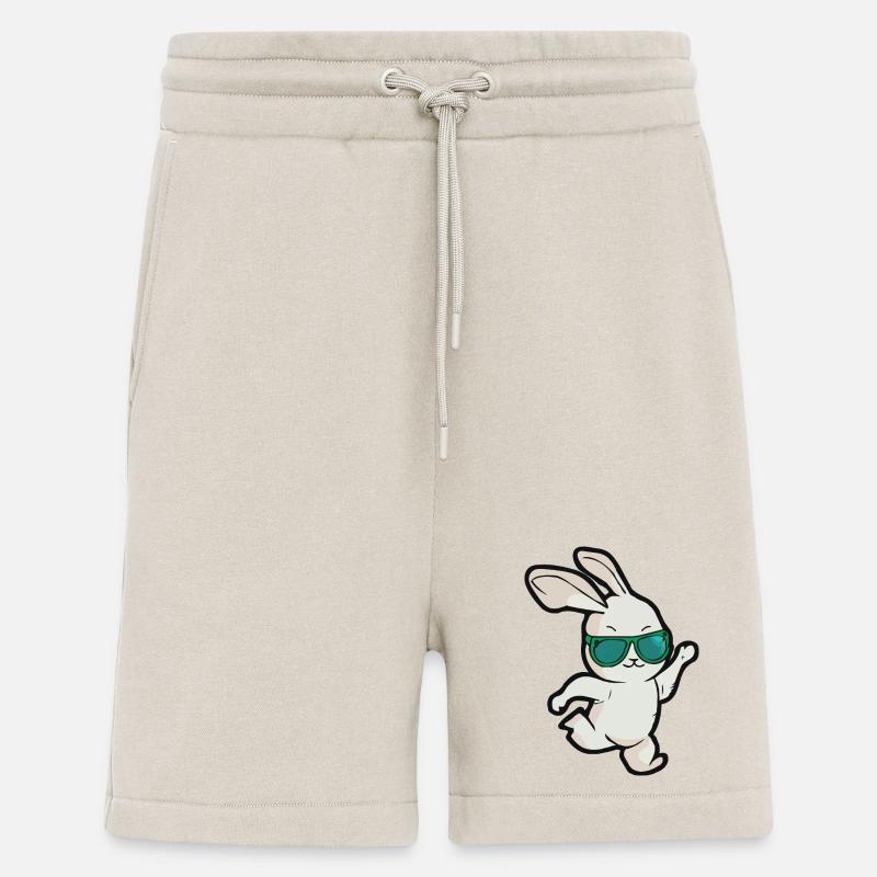 Sunglasses Easter Bunny Dances - Shorts - made by SPREAD - WARM CLAY