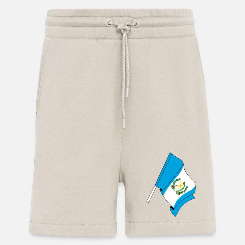 Drapeau Guatemala - Short bio décontracté fabriqué en UE - WARM CLAY