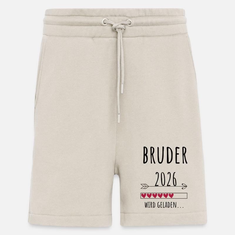 Werdender Bruder 2026 Geschenk Schwangerschaft - Shorts - made by SPREAD - WARM CLAY
