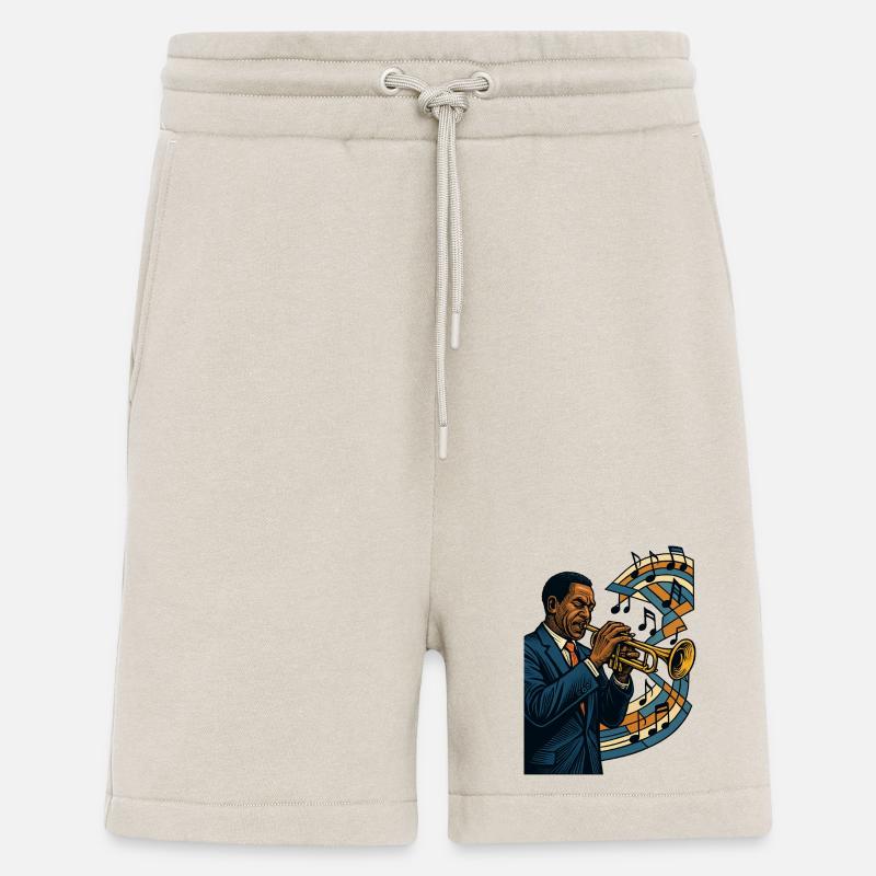 Trompeter Jazz Bebop Groove Poster Geschenk - Shorts - made by SPREAD - WARM CLAY