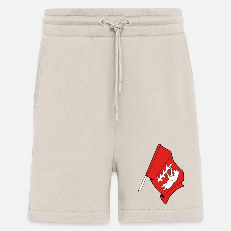 Drapeau du Warwickshire - Short bio décontracté fabriqué en UE - WARM CLAY