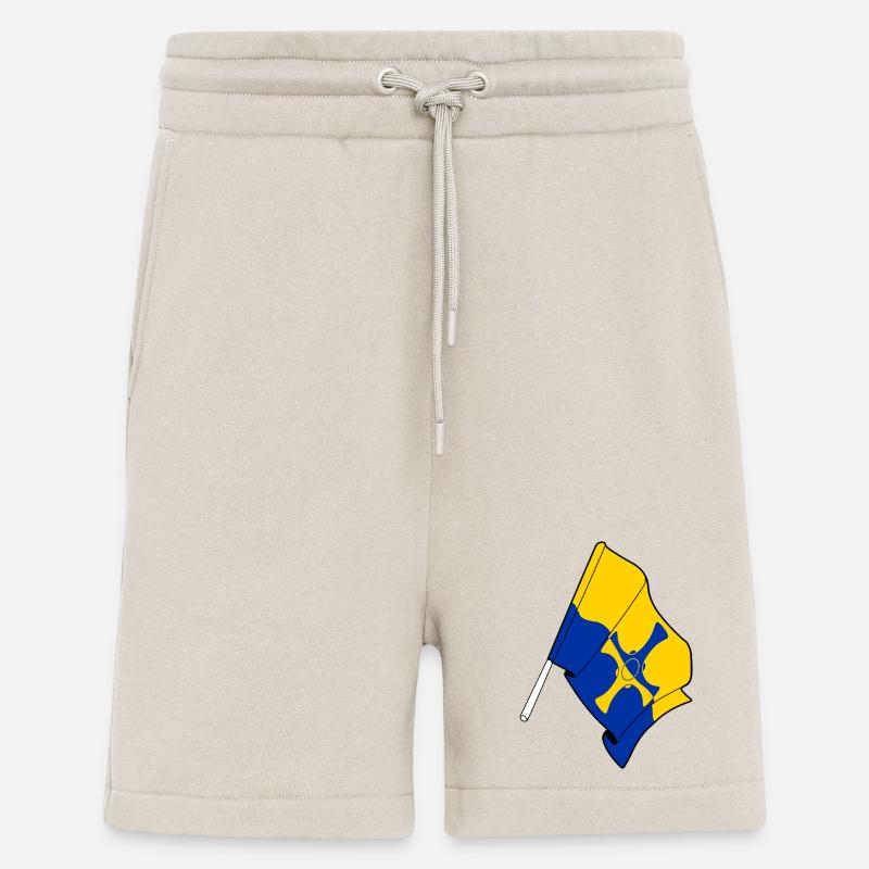 Drapeau de Durham - Short bio décontracté fabriqué en UE - WARM CLAY