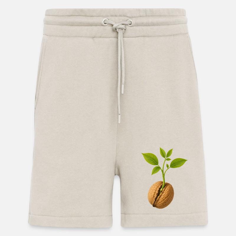 Small Grows Large Walnut Design - Shorts - made by SPREAD - WARM CLAY