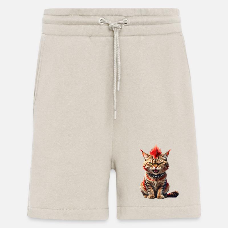 Punk Cat - Shorts - made by SPREAD - WARM CLAY
