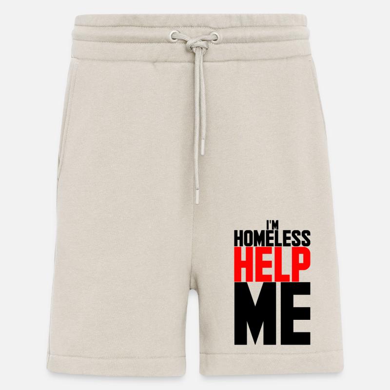 je suis sans abri aidez-moi - Short bio décontracté fabriqué en UE - WARM CLAY