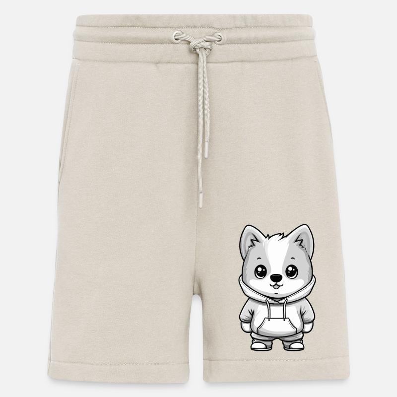 Samojede Hund Lustig - Shorts - made by SPREAD - WARM CLAY
