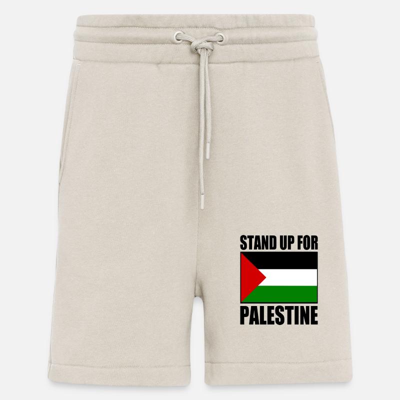 stand up for palestine - Short bio décontracté fabriqué en UE - WARM CLAY